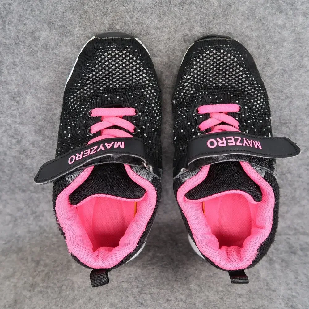 Mayzero Shoes Kids 34 Athletic Trainers Running Sneakers Active Black Pink Girls_6